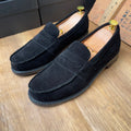 Mocassins daim noir – Réf. MC08
